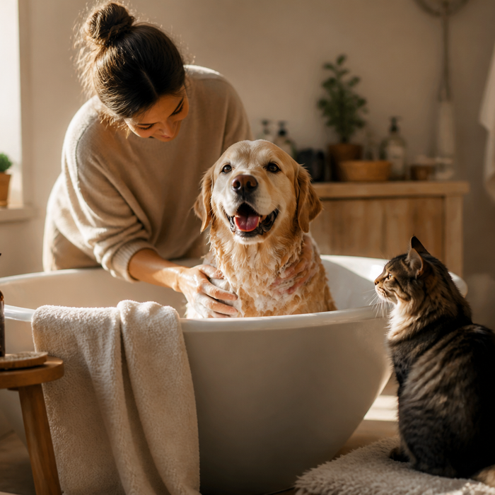 Hundschampo och schamponering: Så väljer du rätt för din hunds pelstyp
