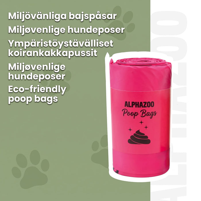 Poop bags pink – Convenient poop bags for your walk