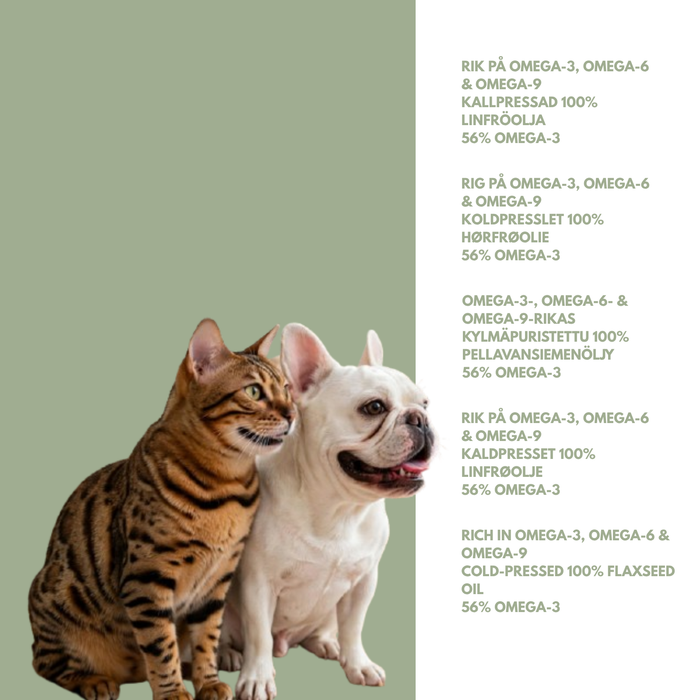 Flaxseed oil – Premium quality for dogs and cats
