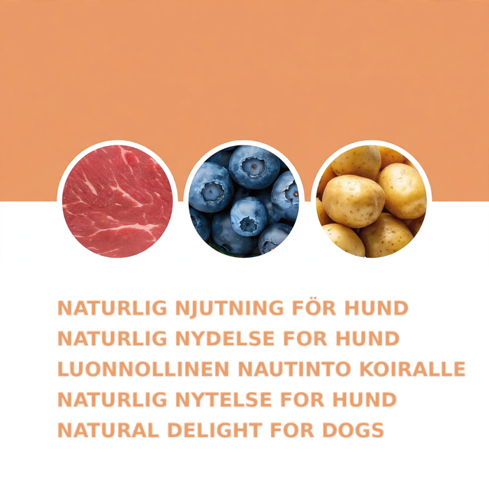 Storfekjøttmåltid – Delikat våtfôr til hund