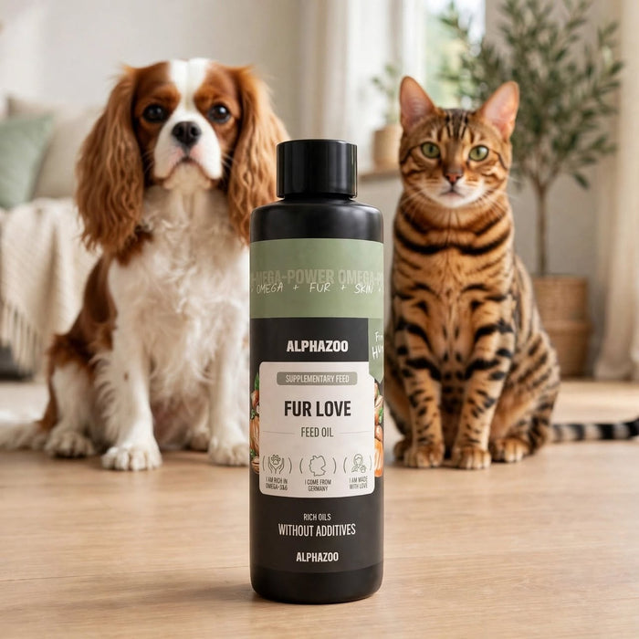Pelsglans – Spiselig olje for hud og pels hos hund og katt